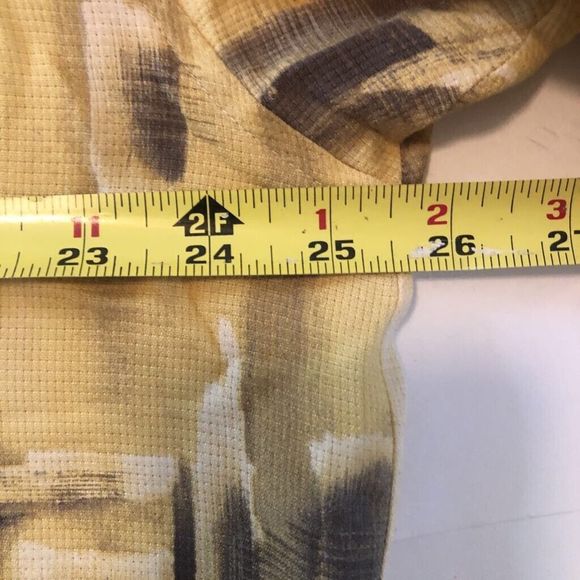 Tulio Mens Button Up Shirt Multicolor Short Sleeve 100% Silk Single Pocket XL - Picture 5 of 6